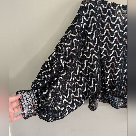 Jeanette Kastenberg St Martin Sequin Silk Top Vintage - Picture 2 of 5